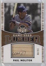 2024 Leaf Lumber Game Used Relics Bronze 15/40 Paul Molitor #GUL-71 HOF 04br