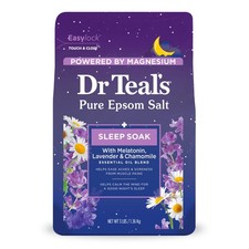 Dr Teal's Pure Epsom Salt Soak, Sleep Blend with 3 Pound Pack of 1 , White