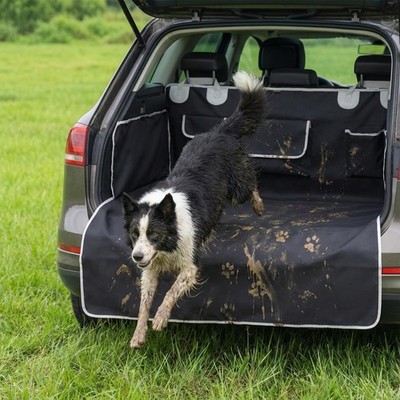 bytaoqipet SUV Cargo Liner for Dogs, Waterproof Pet Cover Dog XL, Black