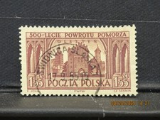 The listing is:(1)Used 1954 Polish Pomerania s return Postage stamp-MLH-155Zt