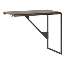 Bush Furniture Refinery 37W Desk Return in Rustic Gray