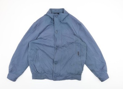 Bosideng Bomberjacke Mantel Herren Blau Größe M Reißverschluss