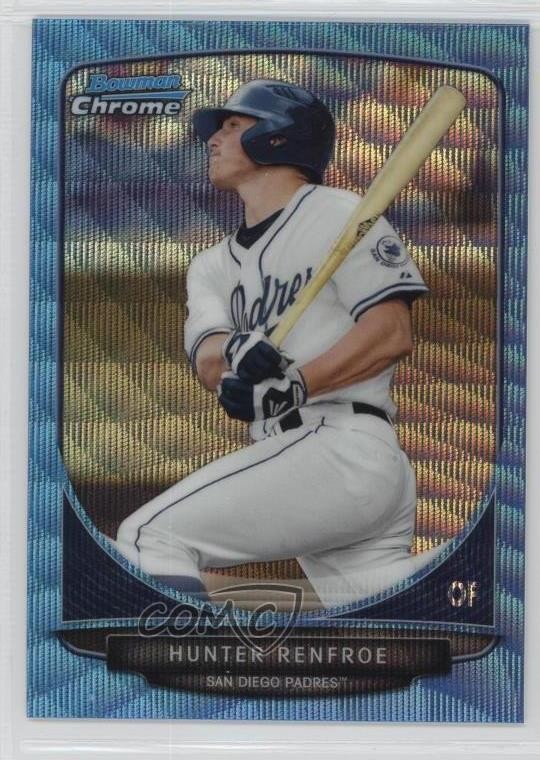 2013 Bowman Draft Picks Chrome Blue Wave Refractor Hunter Renfroe #BDPP16 1q7