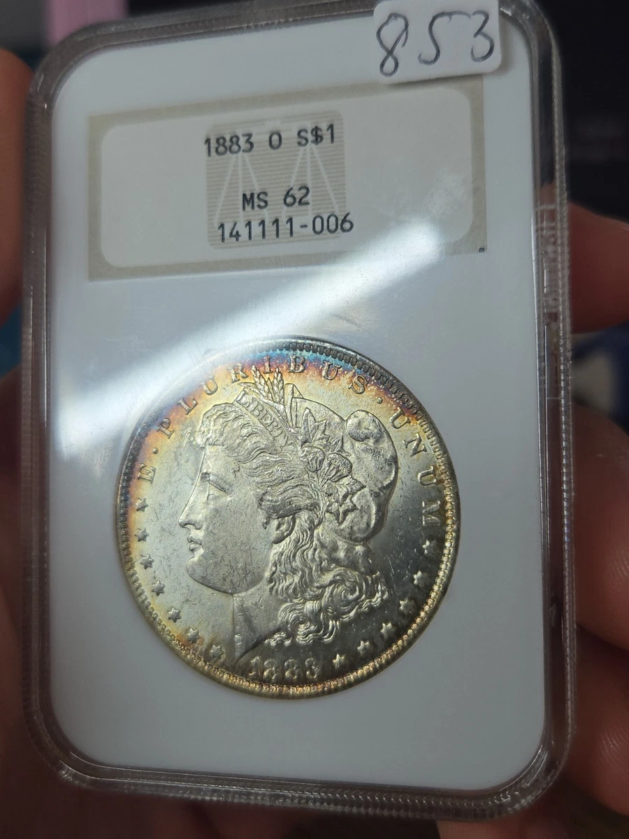 Silver MS 62 Graded 1883 Year Morgan US Dollars (1878-1921) for