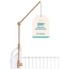 Baby Crib Mobile Arm Wooden Holder - Baby Mobile Hanger for Crib 31 inch, 10...