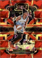 2024 Select WNBA Red Ice Prizms #100 Diamond DeShields - BSK