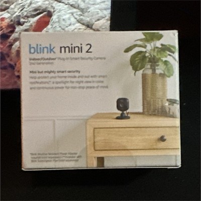 Blink Mini 2 1080p Wi Fi Indoor/Outdoor Camera Two Way Audio Black