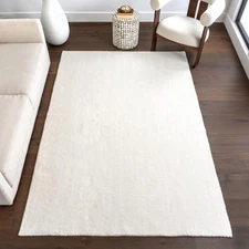 5' x 8' Cozy Plush Area Rug, Machine Washable, Non-Slip, Soft Fluffy Shag Car...