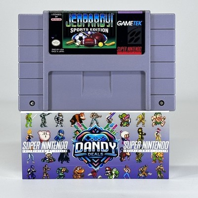 Jeopardy Sports Edition SNES Authentic, Tested - Super Nintendo