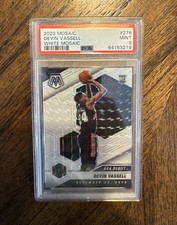 2020-21 Panini Mosaic Devin Vassell RC White Mosaic Rookie #/25 Spurs