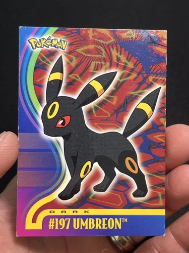 POKEMON 2001 TOPPS JOHTO LEAGUE CHAMPIONS UMBREON 197 HP