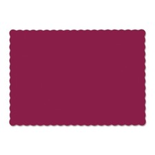 Hoffmaster 310524 13.5" x 9.5" Placemats - Burgundy (1000/CT) New