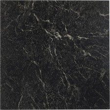 Nexus Self Adhesive 12-Inch Vinyl Floor Tiles, 20 Tiles - 12" x 12", Black w/Whi