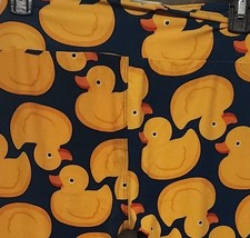 LuLaRoe One Size Leggings Black with Yellow Ducks