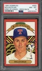 1990 Donruss Nolan Ryan #665 King Of Kings Error Card Back #659 PSA 8 NM-MT HOF