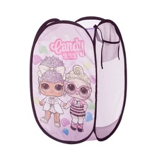 Idea Nuova LOL Surprise Pop Up Hamper with Durable Carry Handles, 21'' H x 13.5'