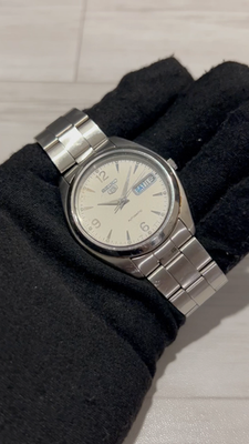 Vintage] Seiko 5 Automatic 7S26-0060 silver Dial Men's Watch Day