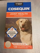 Cosequin Joint Health Supplement Dog ,MSM 120 tablets -Exp 08/2028