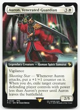 AURON, VENERATED GUARDIAN (EXTENDED ART) 130 R COMMANDER: FINAL FANTASY NM MTG