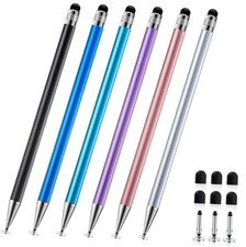 2-in-1 Stylus Pen for Touchscreen, 6pcs High Sensitivity and 6 Mix Color