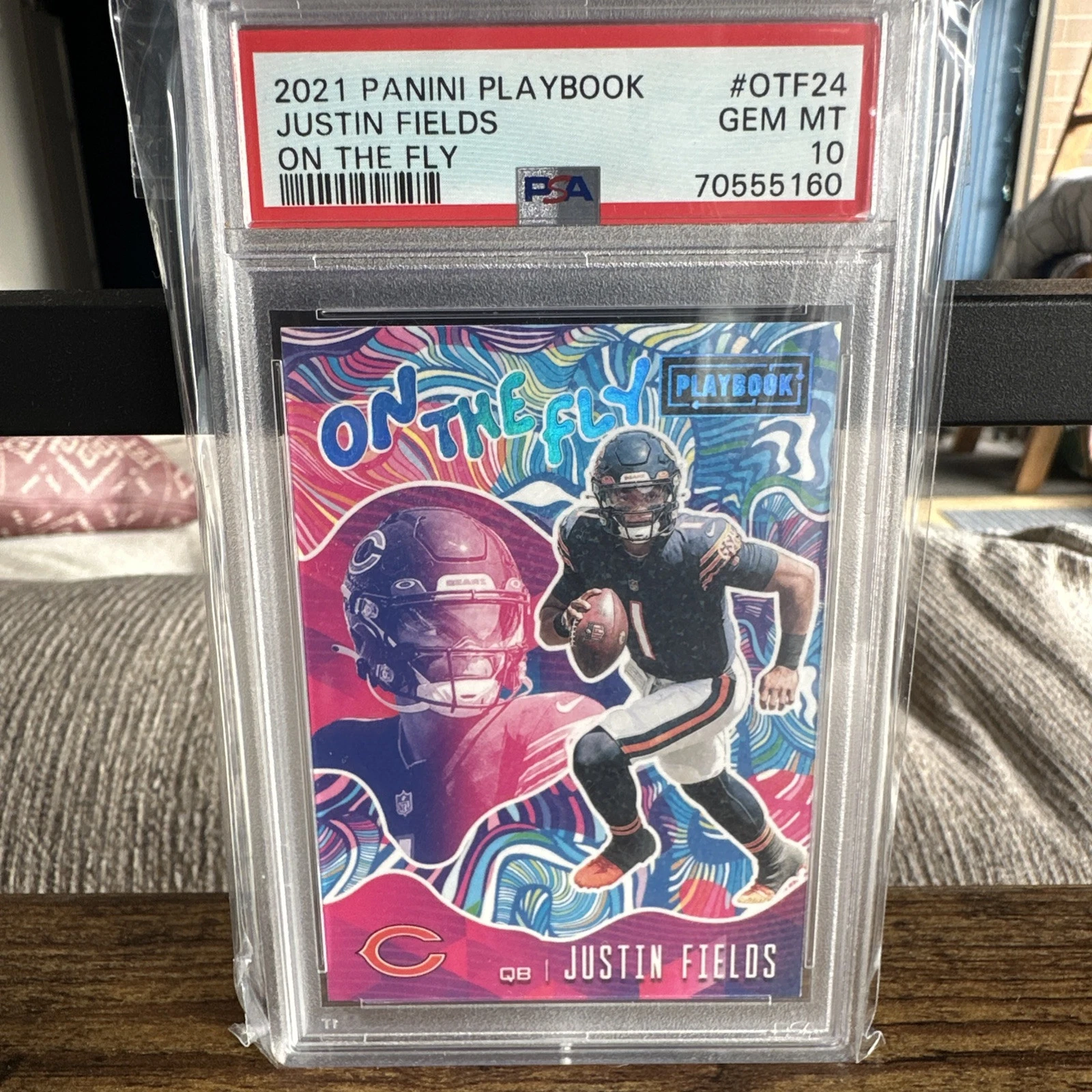 Justin Fields Panini Playbook on the Fly #OTF24 Base