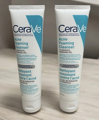 CeraVe Bundle Of 2 Acne Foaming Cleanser Treatment Face Wash 150 mL  11/26