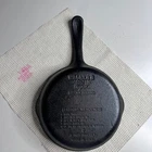 Wagner's 1891 Original Cast Iron Cookware 8 Inch Skillet Made in USA Black Pan
