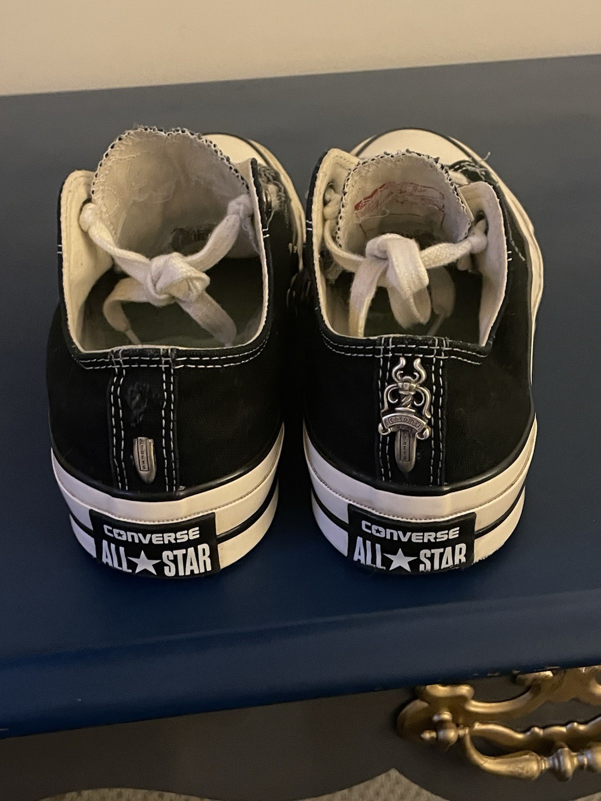 Chrome Hearts Converse Chuck Taylor Silver Dagger Mens size 7.5 thumbnail 3