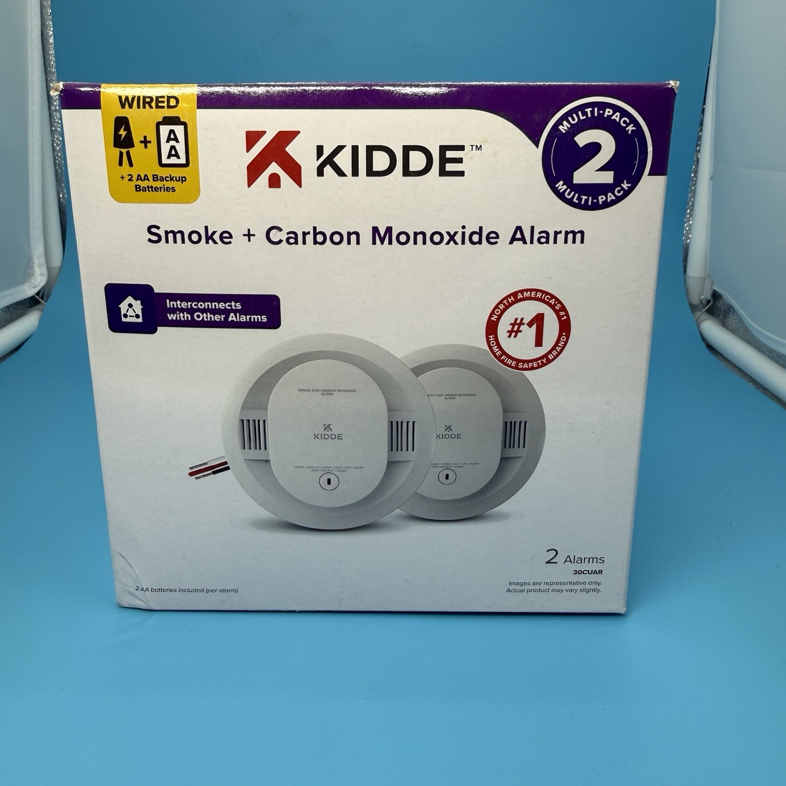 Kidde 2 Pack 30CUAR Smoke and Carbon Monoxide Alarm