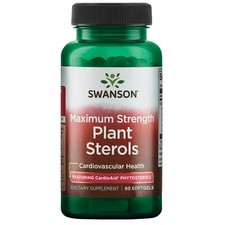 Swanson Maximum Strength Plant Sterols w/ CardioAid Phytosterols, 60 Softgels