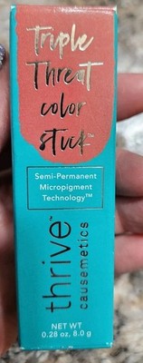 NIB Thrive Causemetics Triple Threat Color Stick Dionne (Brick Red Shimmer)