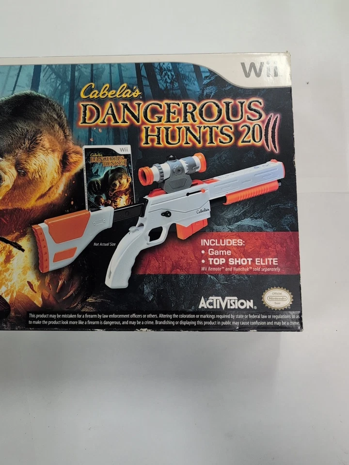 Wii Cabelas Dangerous Hunts 2011 Top Shot Elite New In Box - Image 3 of 4