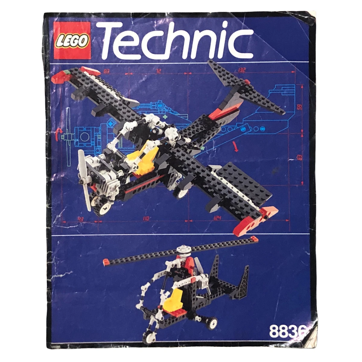 Lego Technic 8836 Sky Ranger Instruction Booklet Manual 1992 eBay