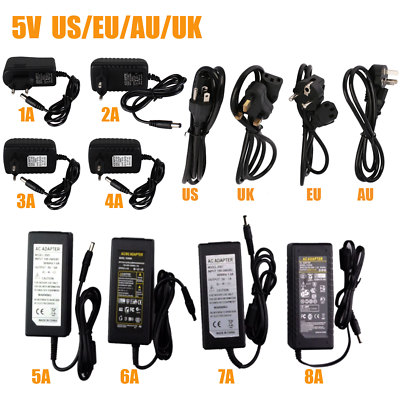Netzteil 110V-220V AC auf DC für 24V, 9V, 6V, 3V, 5V, 12V, 1A, 2A mit EU-Stecker