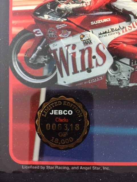 Snap-on バイクアートクロック Snap On Racing Limited Edition Angelle Seeling Wall Clock