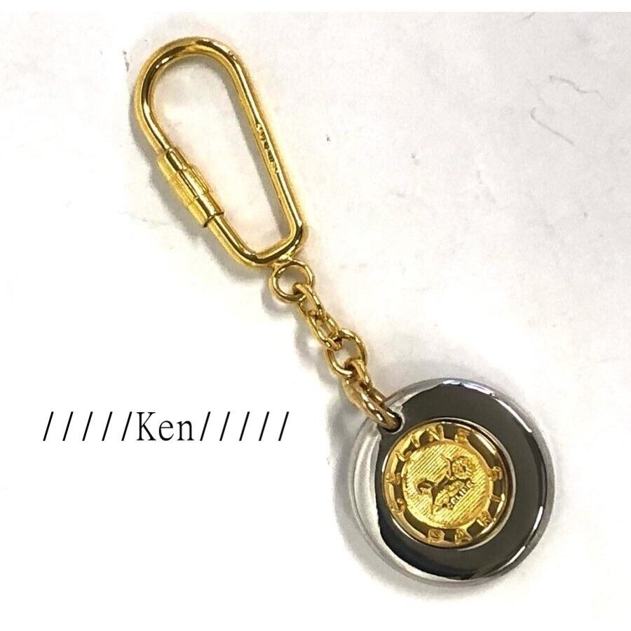 CELINE Key holder ring chain Bag Charm AUTH logo Vintage CELINE Key holder ring chain Bag Charm AUTH logo Vintage