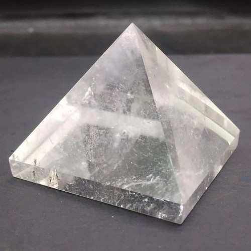50-55mm Natural Clear Quartz Pyramid Crystal Tower Healing Decoration 1Pc - Picture 2 of 9