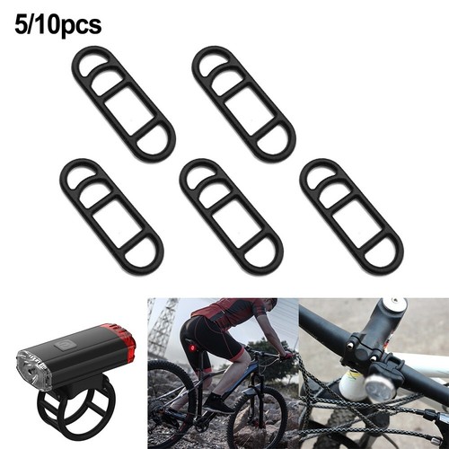 Lot De 20 Bandes Silicone Pour Vélo – Élastiques Noirs 70x25 Mm – Pour Fixer Lampes, Compteurs, Haut-parleurs