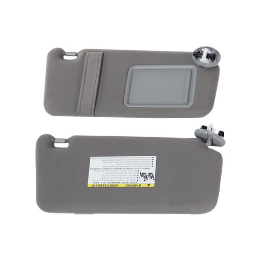2007-2011 For Toyota Camry Sun Visor Pair Left & Right Gray W/Sunroof & Lights - Picture 5 of 8