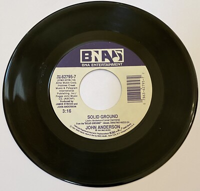 John Anderson   I Wish I Could Have Been There / Solid Ground '' 45 RPM 7'' Vinyl