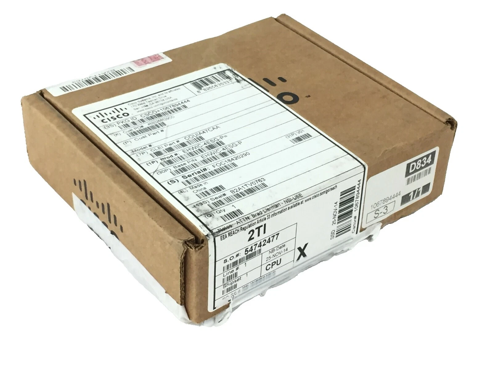 Cisco Wired-Ethernet (RJ-45) Enterprise Network Hubs 4 LAN Ports