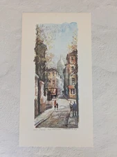 Vintage Delarue Paris Edition Lithograph Print 550 -11 x 6 inches