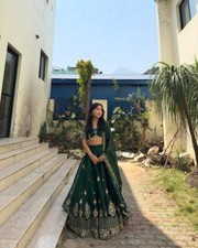 Navratri Lehenga Pakistani Lengha Choli 3 Piece Indian Wedding Party Bollywood