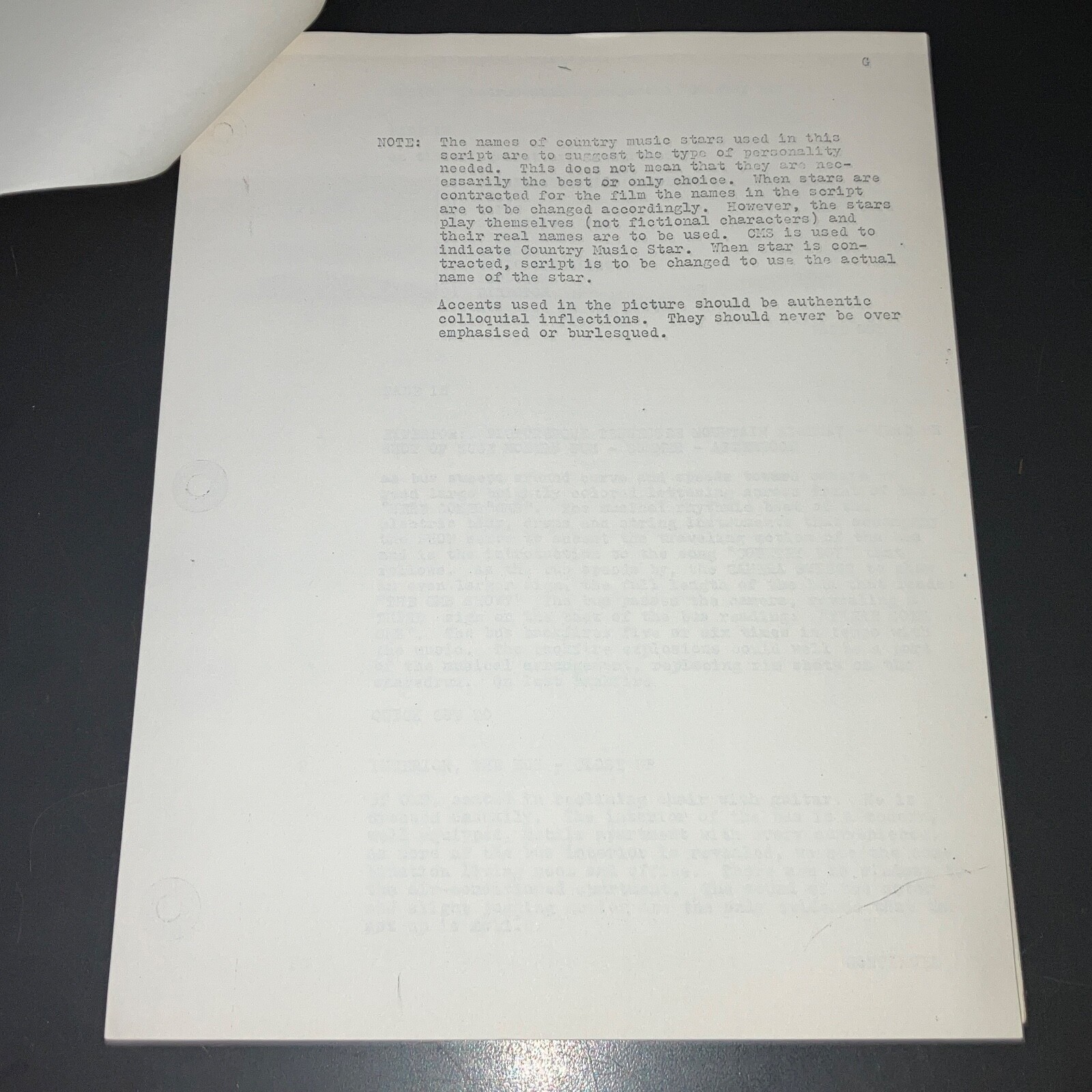 Script By Country Country Boy (1966) Country Music Script, Contracts & Press Book w/COA