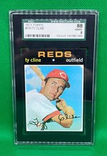 1971 TOPPS TY CLINE #319 SGC 88 NM/MT 8 REDS