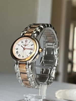 Longines PrimaLuna 18k Rose Gold Stainless Steel