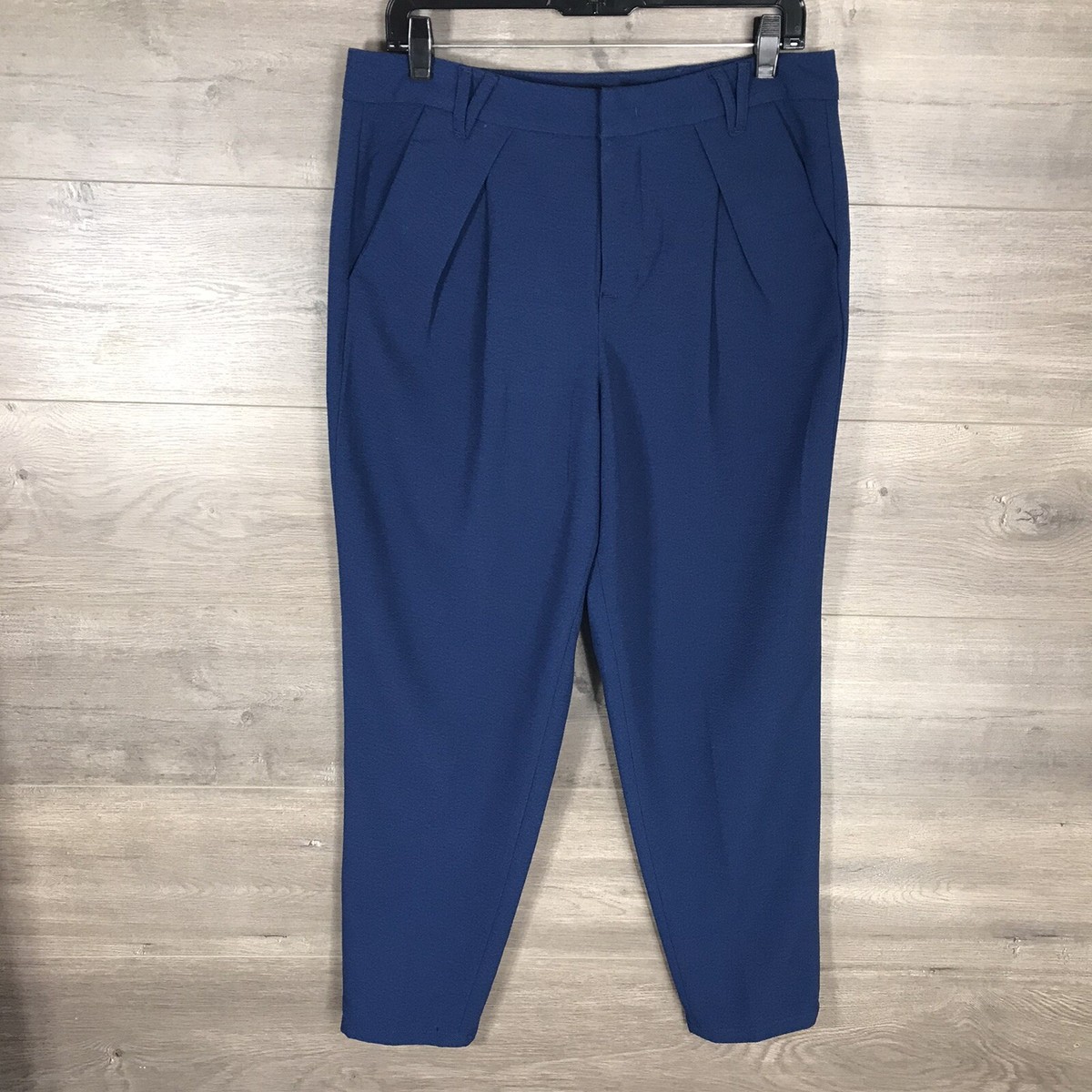 high waisted ankle dress pants Donna Black High Waist Dress Pants