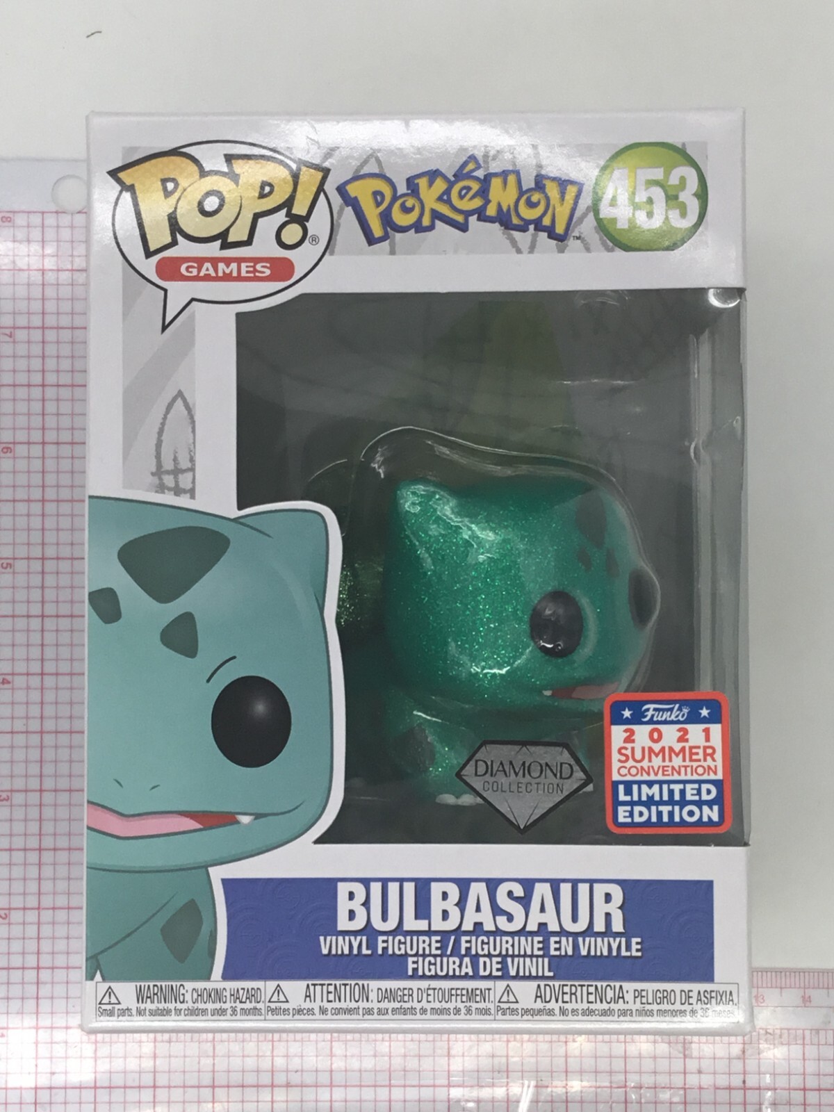 Funko Pop! Bulbasaur #453 Diamond Collection'21 G03 Convención De Verano Ver Fotos