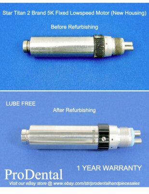Star Titan 2 - 5,000 rpm Fixed Back Dental Handpiece Motor (New Housing)