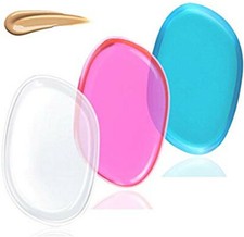 3 x Washable Silicone Makeup Sponge Puffs Cosmetic Foundation  Cream Applicator